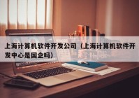 上海计算机软件开发公司（上海计算机软件开发中心是国企吗）